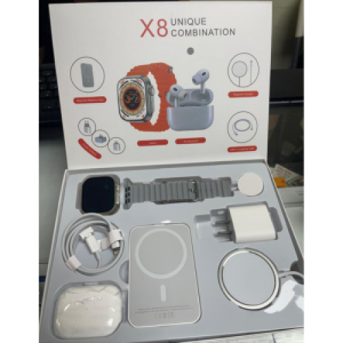 ⌚ X8 Unique Combination | Smartwatch + AirPods + Cargador 🎁