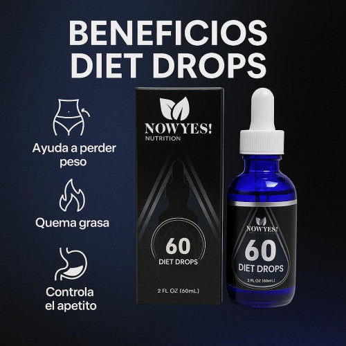 NOWYES! Diet Drops 60 - Quemador de Grasa en Gotas 2 FL OZ
